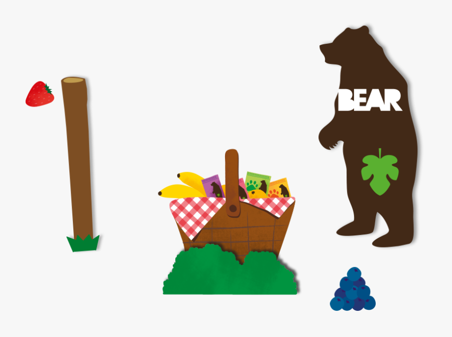 Grrreat Tasty Foods Made From Just Gently Baked Fruit - Bear Fruit Yoyo, Transparent Clipart