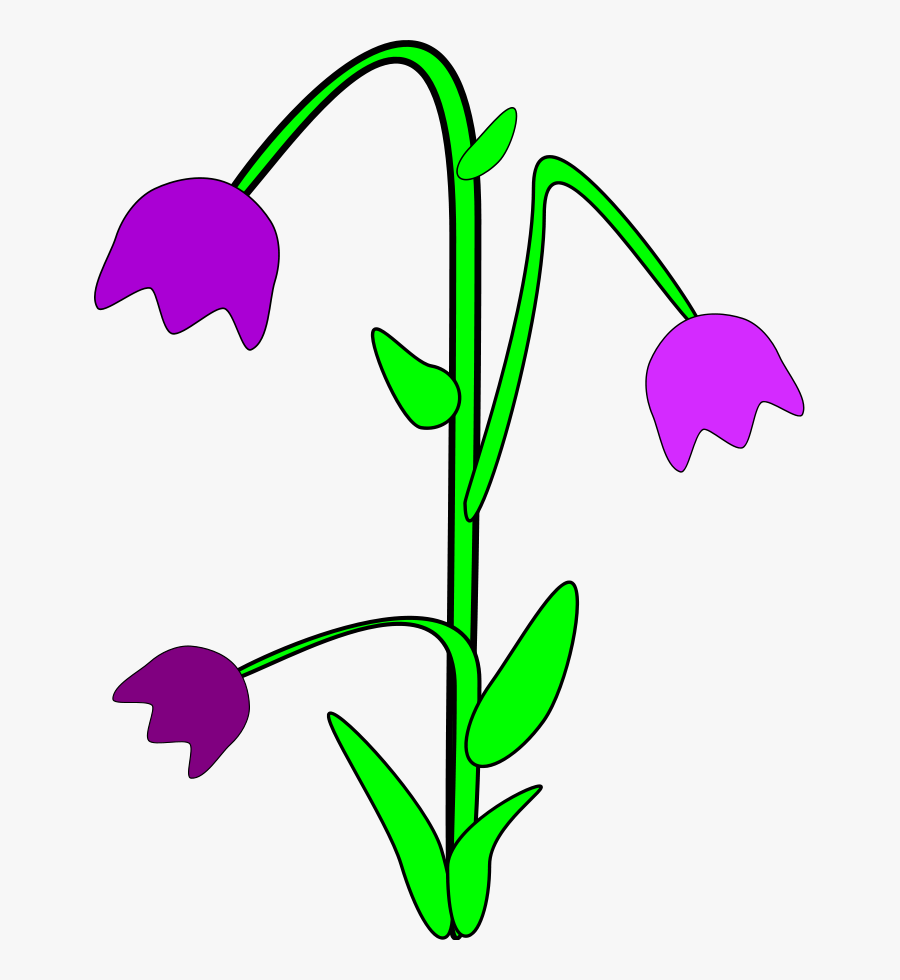 Bell Flower Large 900pixel Clipart, Bell Flower Design - Transparent April Showers Clipart, Transparent Clipart