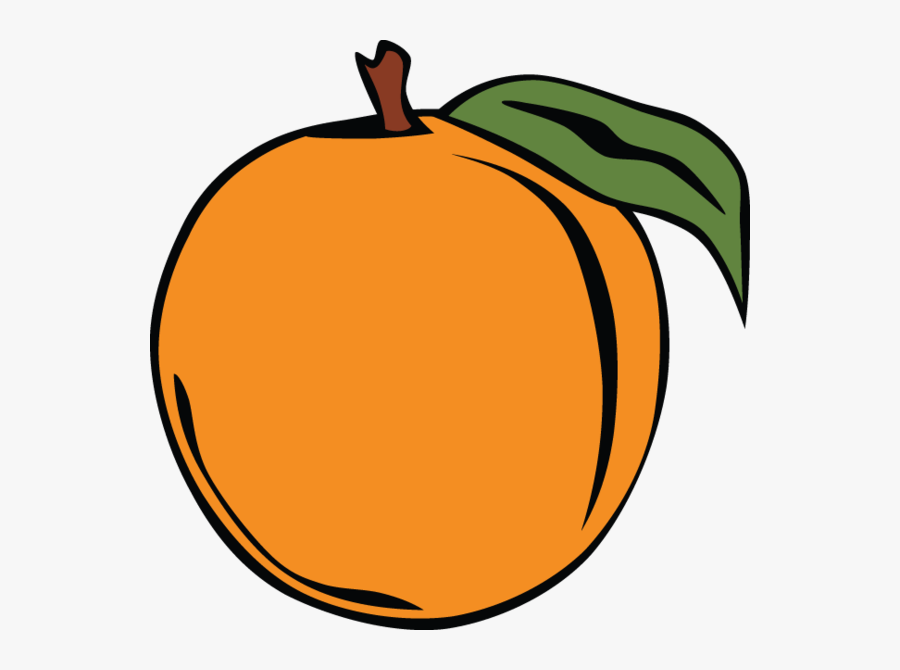 Peach Clip Art, Transparent Clipart
