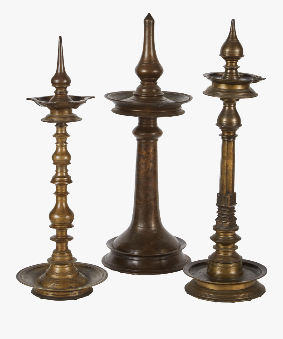 19th Century Bronze Indian Temple Oil Lamp On Decaso - Bronze Antique Indian Oil Lamp, Transparent Clipart