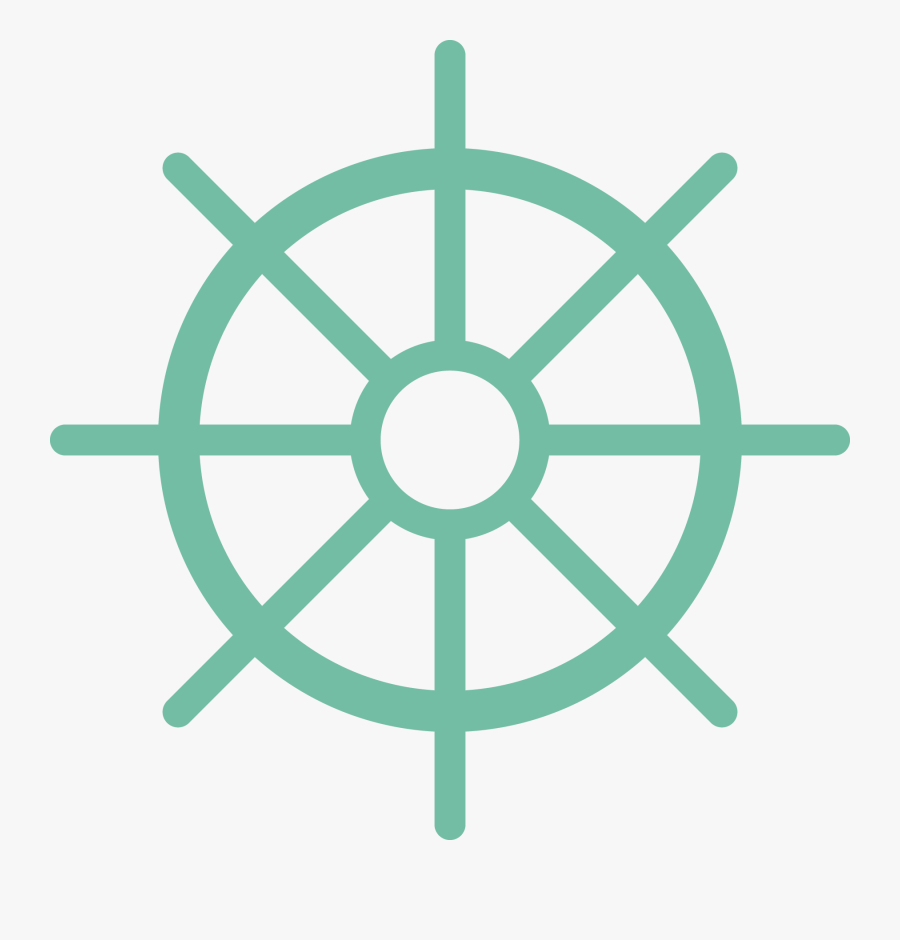 Buddhist Christian Islam Hindu Clipart , Png Download - Steering Wheel Ship Icon, Transparent Clipart