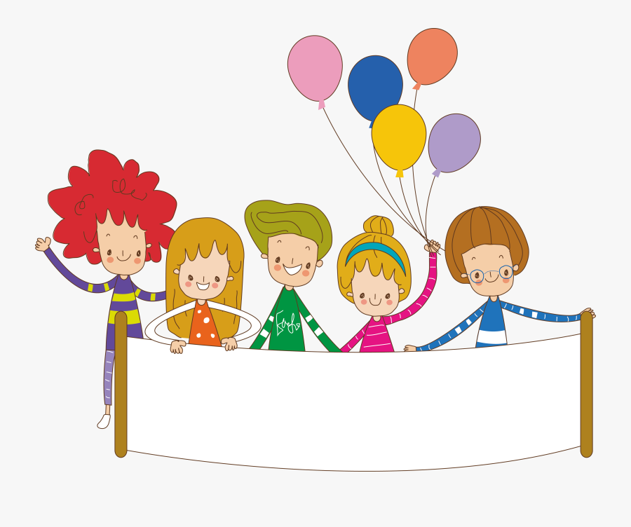 Collection Of Free Kid Vector Banner - Children Cartoon Png, Transparent Clipart