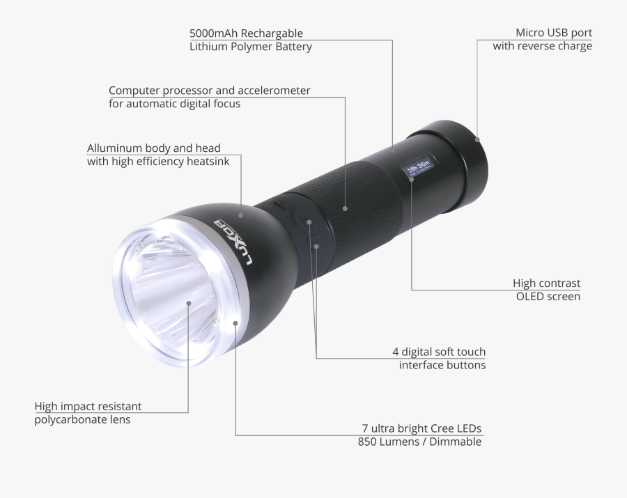 Flashlight Clipart Torch Light - Lens, Transparent Clipart
