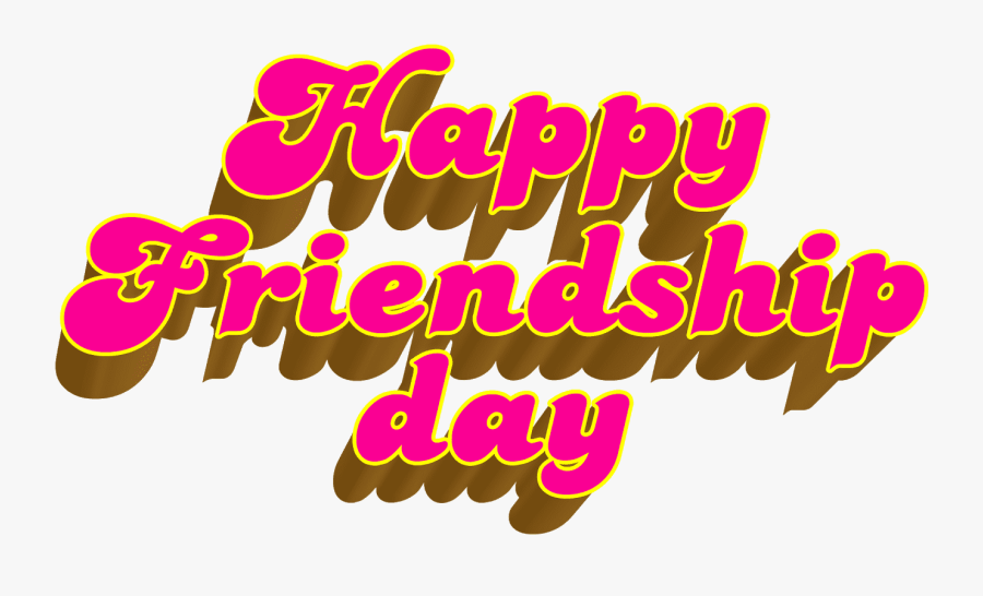 Image - Happy Friendship Day Images Png, Transparent Clipart