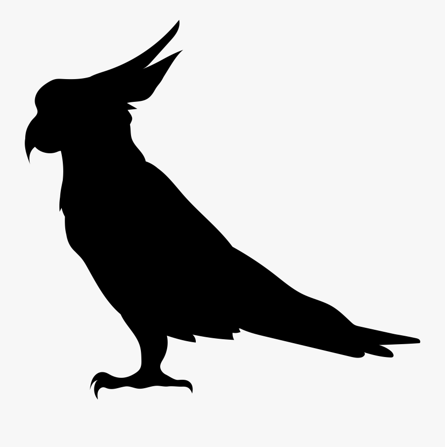 Parrot Silhouette Png Transparent Clip Art Image, Transparent Clipart