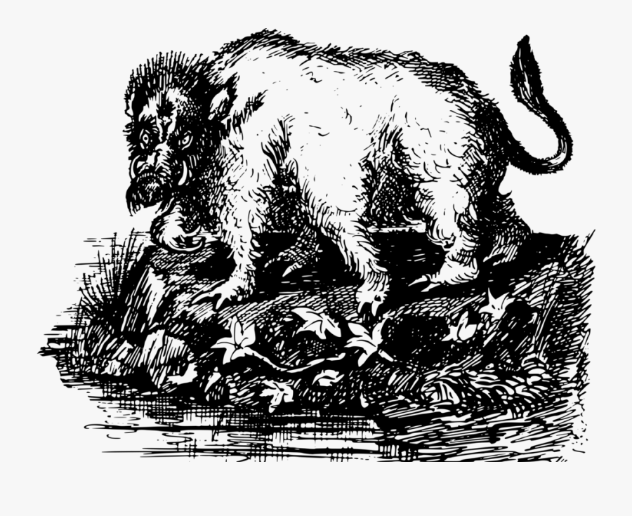 Art,monochrome Photography,carnivoran - Illustration, Transparent Clipart