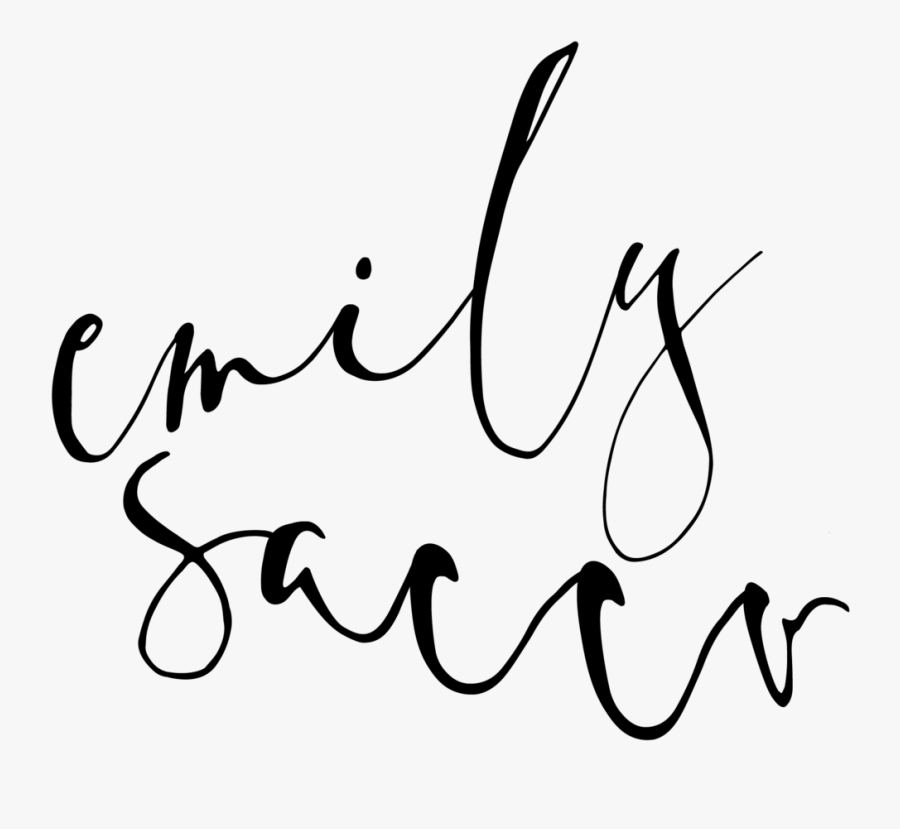 Intimate Wedding Emily Sacco - Calligraphy, Transparent Clipart