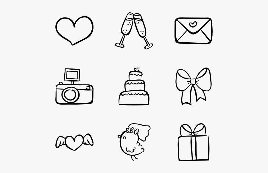 Clip Art Carton Drawing For - Address Phone Email Icons, Transparent Clipart