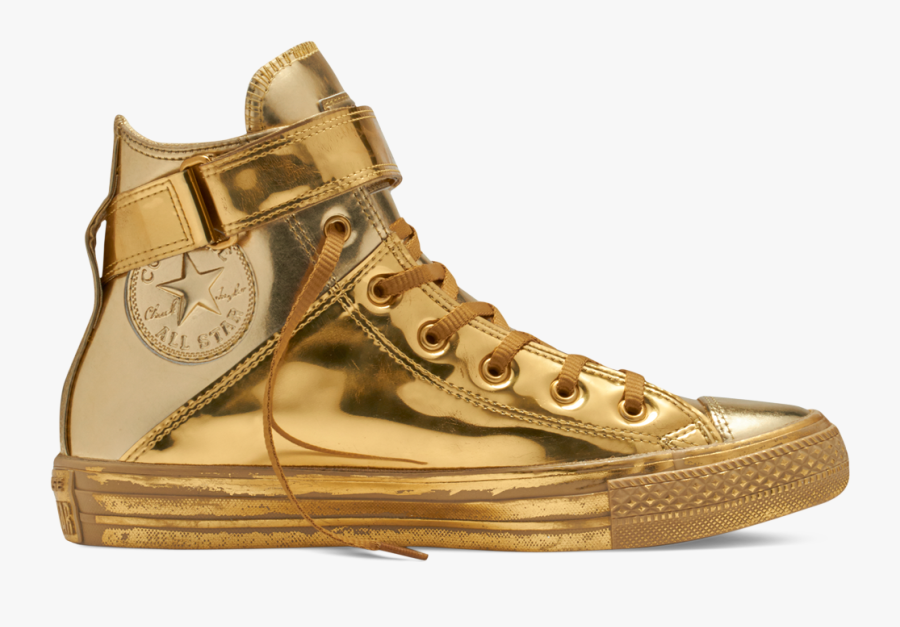 Gold Chuck Taylors, Transparent Clipart