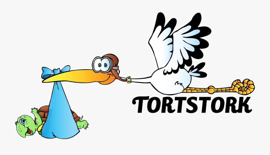 Stork With Black Baby, Transparent Clipart