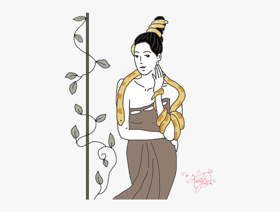 Yellow Corn Snake Dream - Girl, Transparent Clipart