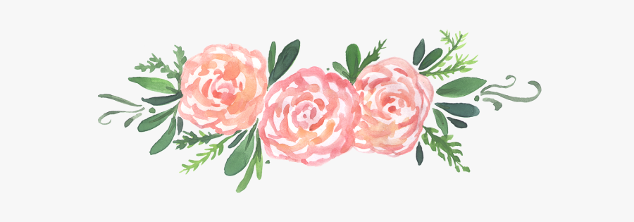 Pink,rose,flower,rose Family,plant,garden Roses,cut - Transparent Background Flowers Watercolor Png, Transparent Clipart