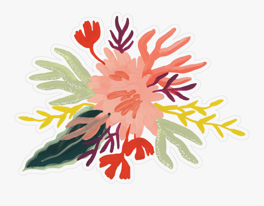 Coral Flowers Png - Coral Floral Png, Transparent Clipart