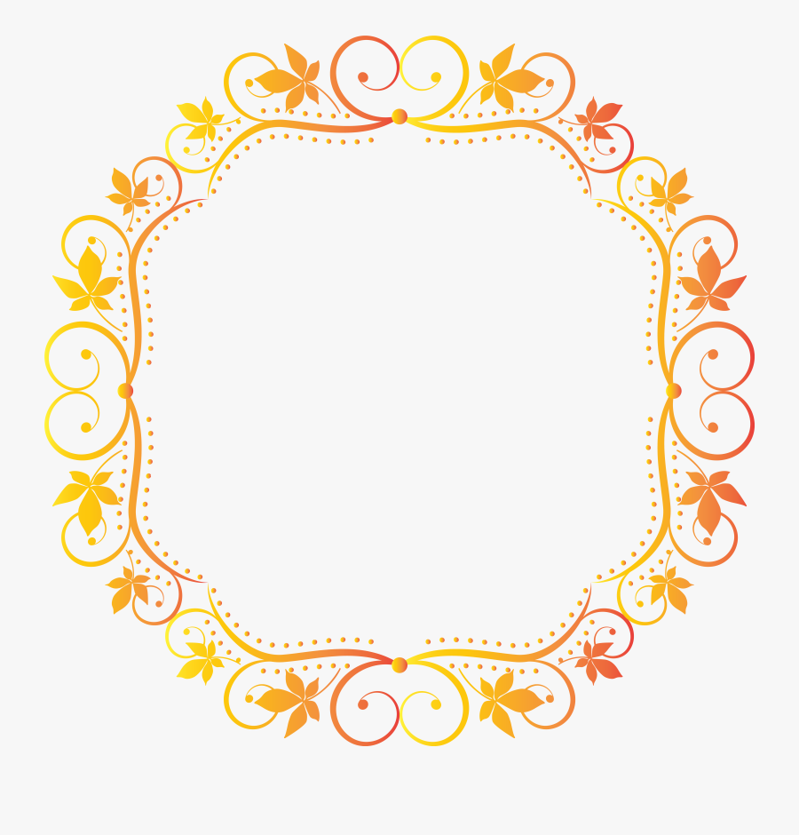 Fall Border Frame Transparent, Transparent Clipart