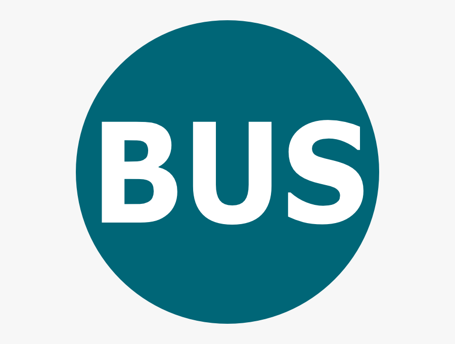 Free Vector Bus Logo Blau Clip Art - Bus Symbol, Transparent Clipart