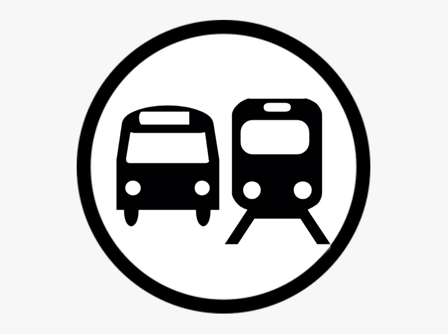 Bus And Train Logo, Transparent Clipart