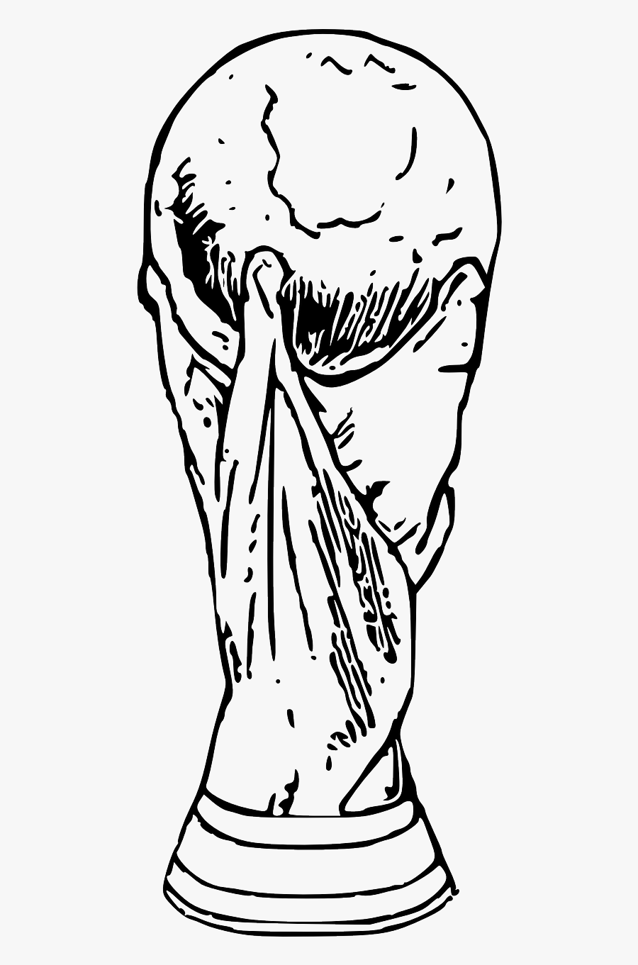 World Cup Trophy Png - World Cup Colouring Pages, Transparent Clipart