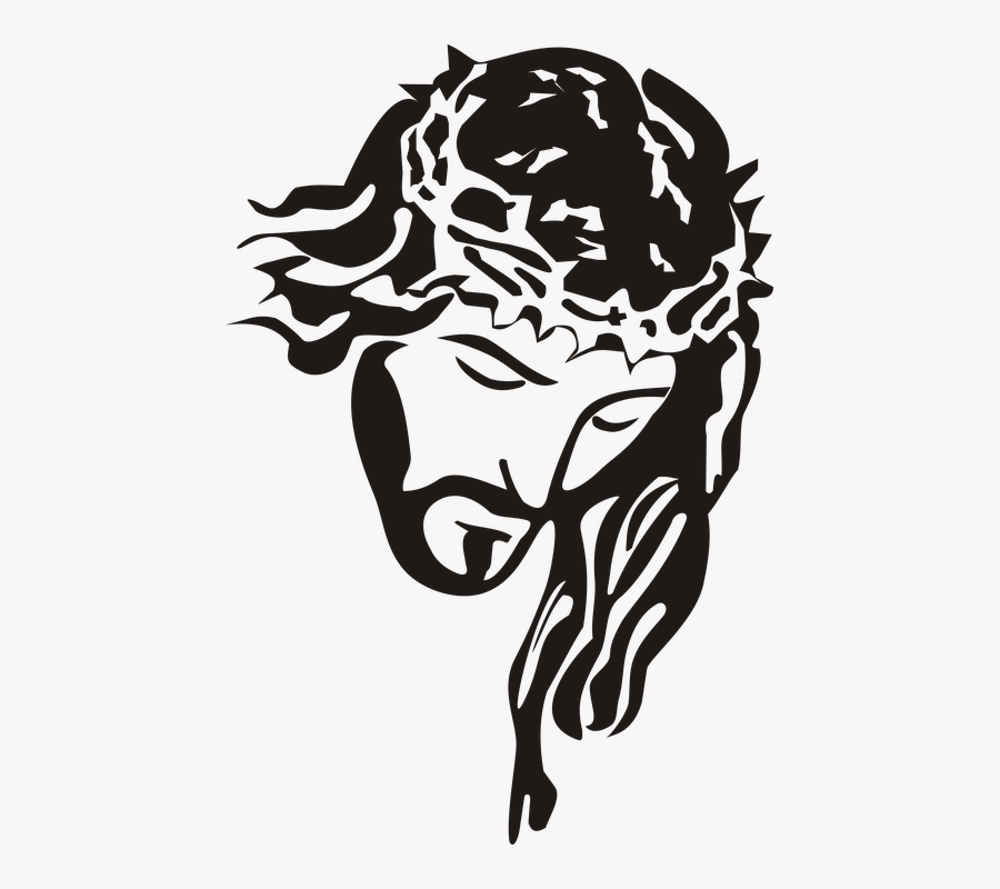 Jesus Christ Jesuschrist God Freetoedit - Jesus Drawing Black And White, Transparent Clipart