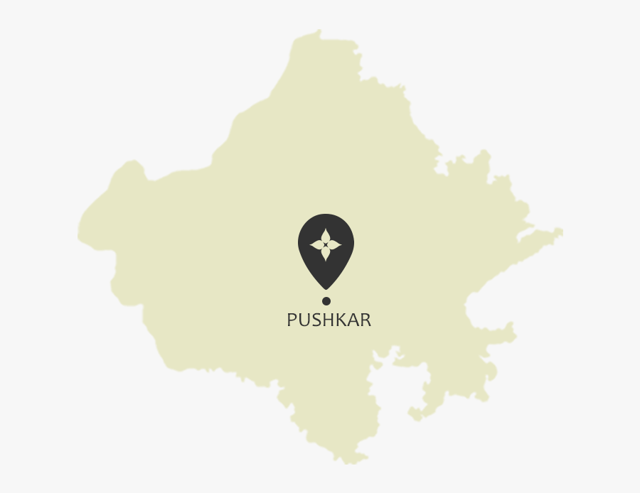 How To Reach Here - Map Of Rajasthan, Transparent Clipart