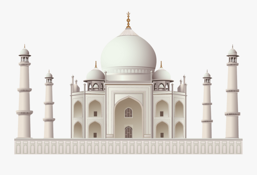 Transparent Masjid Png - Taj Mahal, Transparent Clipart