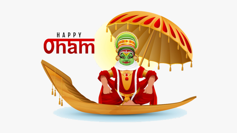Onam Happyonam Kerala Godsowncountry Mavali Freetoedit - Kerala Snake Boat Vector, Transparent Clipart
