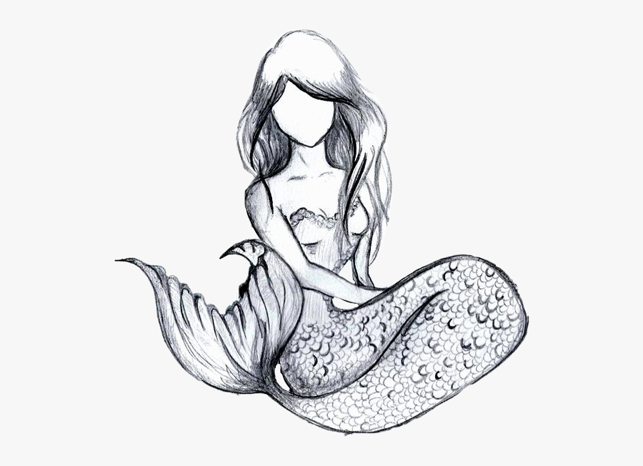 Easy Drawing Of A Mermaid Free Transparent Clipart ClipartKey.