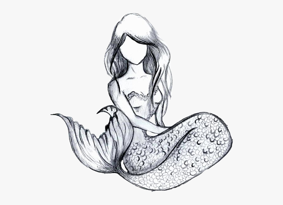 Easy Drawing Of A Mermaid, Transparent Clipart