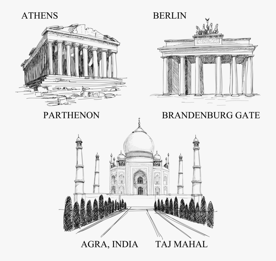 World Landmarks Png Image - Architecture Of Different Countries, Transparent Clipart