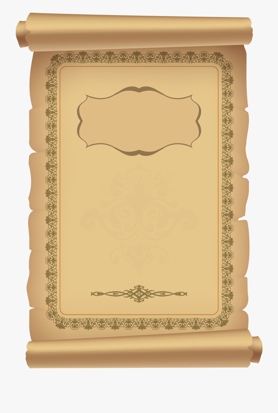 Old Paper Styles, Transparent Clipart