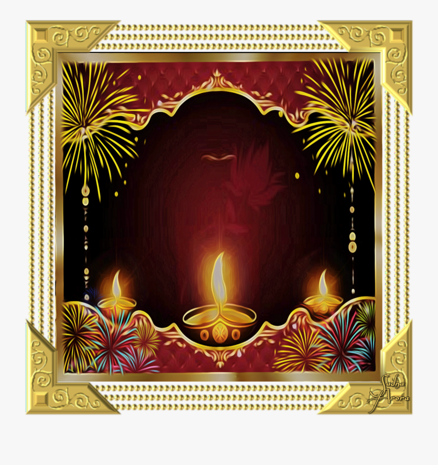 #diwali #wallpapers By @sadna2018 #frame #happydiwali, Transparent Clipart