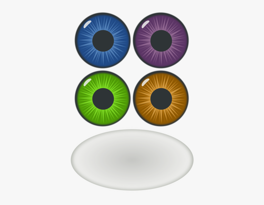 Eye Components Clipart, Vector Clip Art Online, Royalty - Minion Eye Color, Transparent Clipart