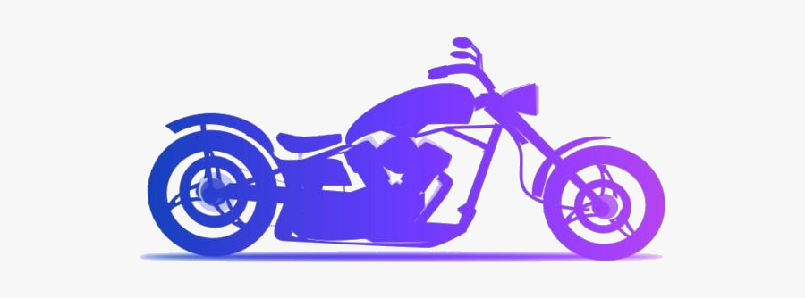 Colorful Motorbike Png Clip Art - Harley Davidson Clipart Png, Transparent Clipart