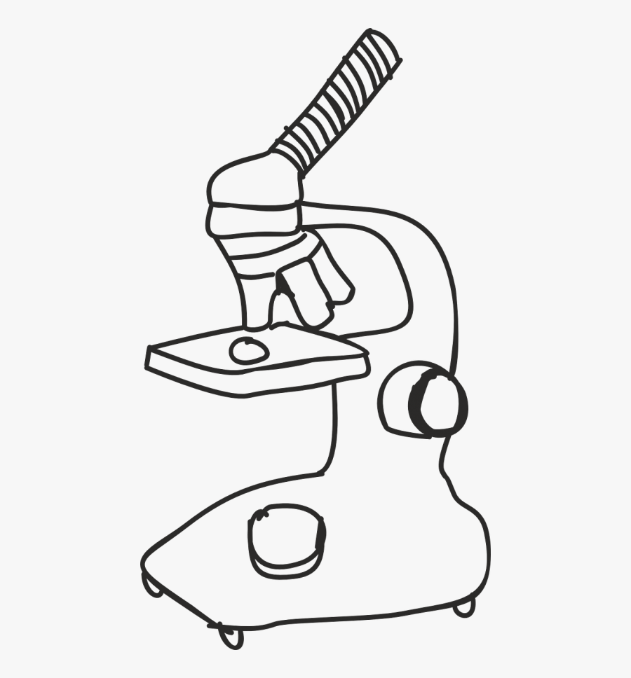 Microscope The Microscope Look - Microscope Drawing, Transparent Clipart