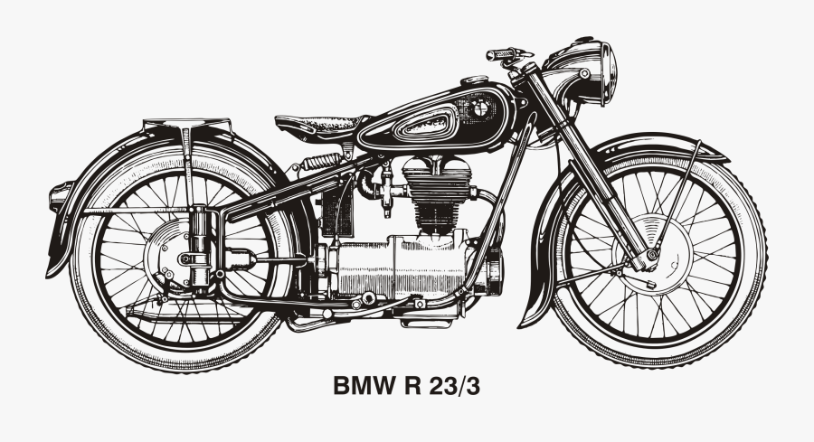 Ajs Motorcycles Vector Png Transparent Ajs Motorcycles - Vintage Motorcycle Vector Png, Transparent Clipart