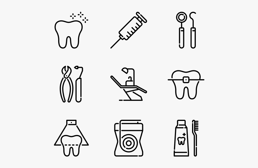 Dental Care - Laboratory Icons, Transparent Clipart