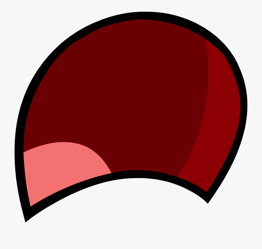 No Teeth Big Smile - Bfdi Mouth, Transparent Clipart