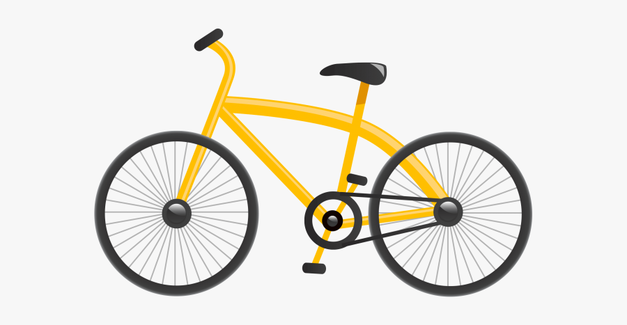 Bycycle Png - Bicicleta Amarilla Dibujo Animado, Transparent Clipart