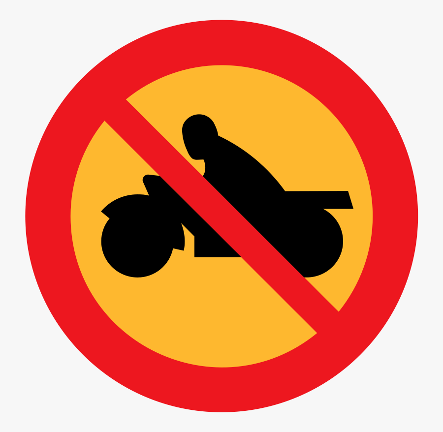 No Motorbikes - Bike No Parking Logo, Transparent Clipart