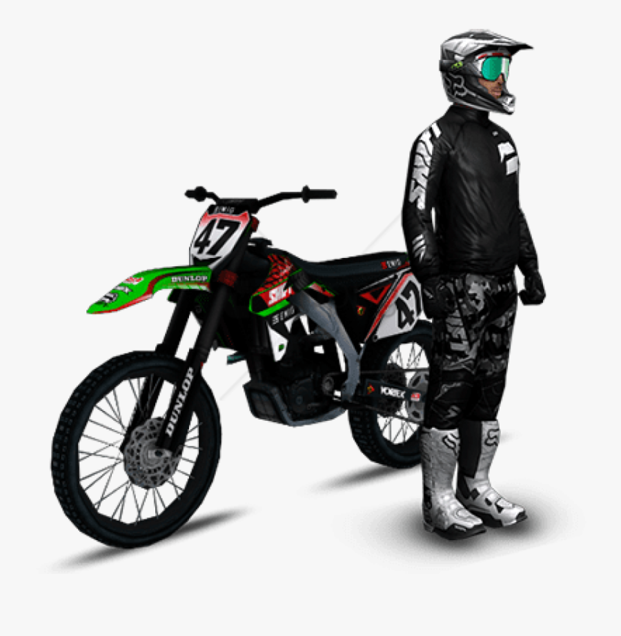 Transparent Dirt Bike Clipart - Bike Rider Images Png, Transparent Clipart
