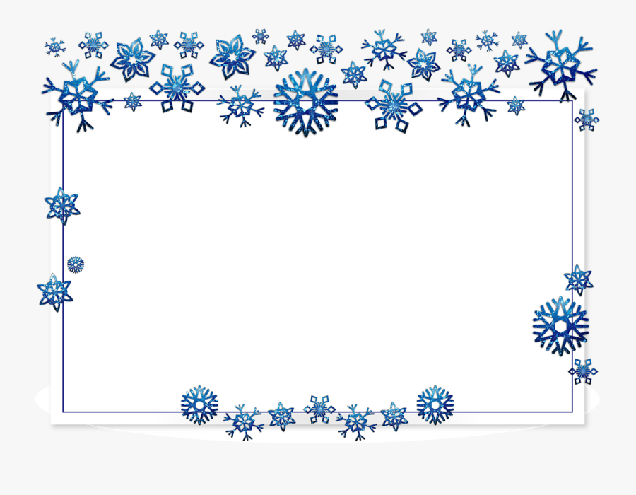 Frame, Border, Card, Xmas, Christmas, Snow, Flake - 背景 圖 邊框, Transparent Clipart