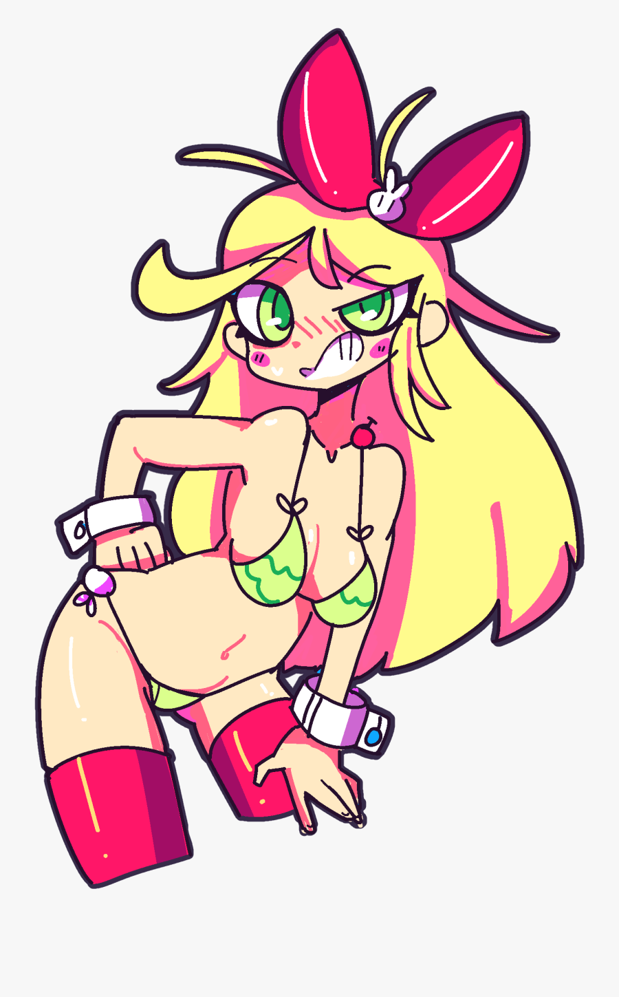 Bikini Blonde - Cartoon, Transparent Clipart