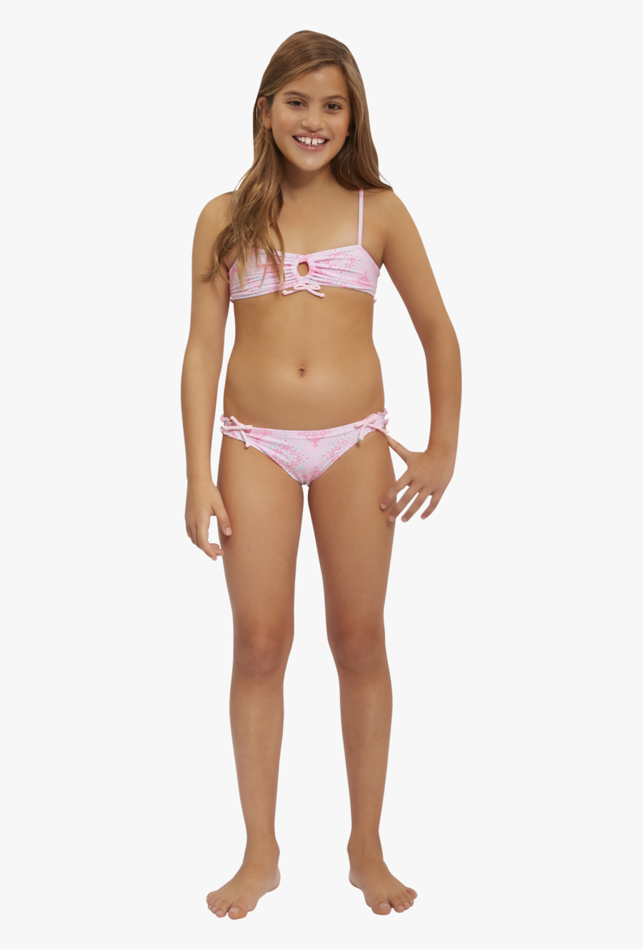 Clip Art Girls Boho Bandana Sunuva - Girl In Bikini Png, Transparent Clipart