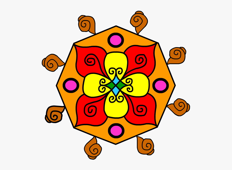 Diwali Clipart Rangoli, Transparent Clipart