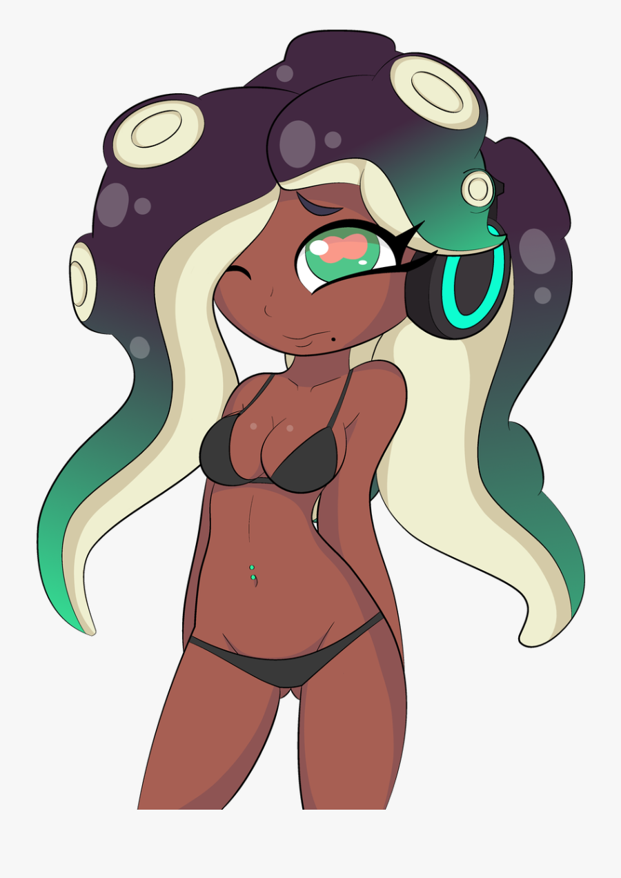 Marina Bikini - Splatoon 2 Sexy Marina, Transparent Clipart