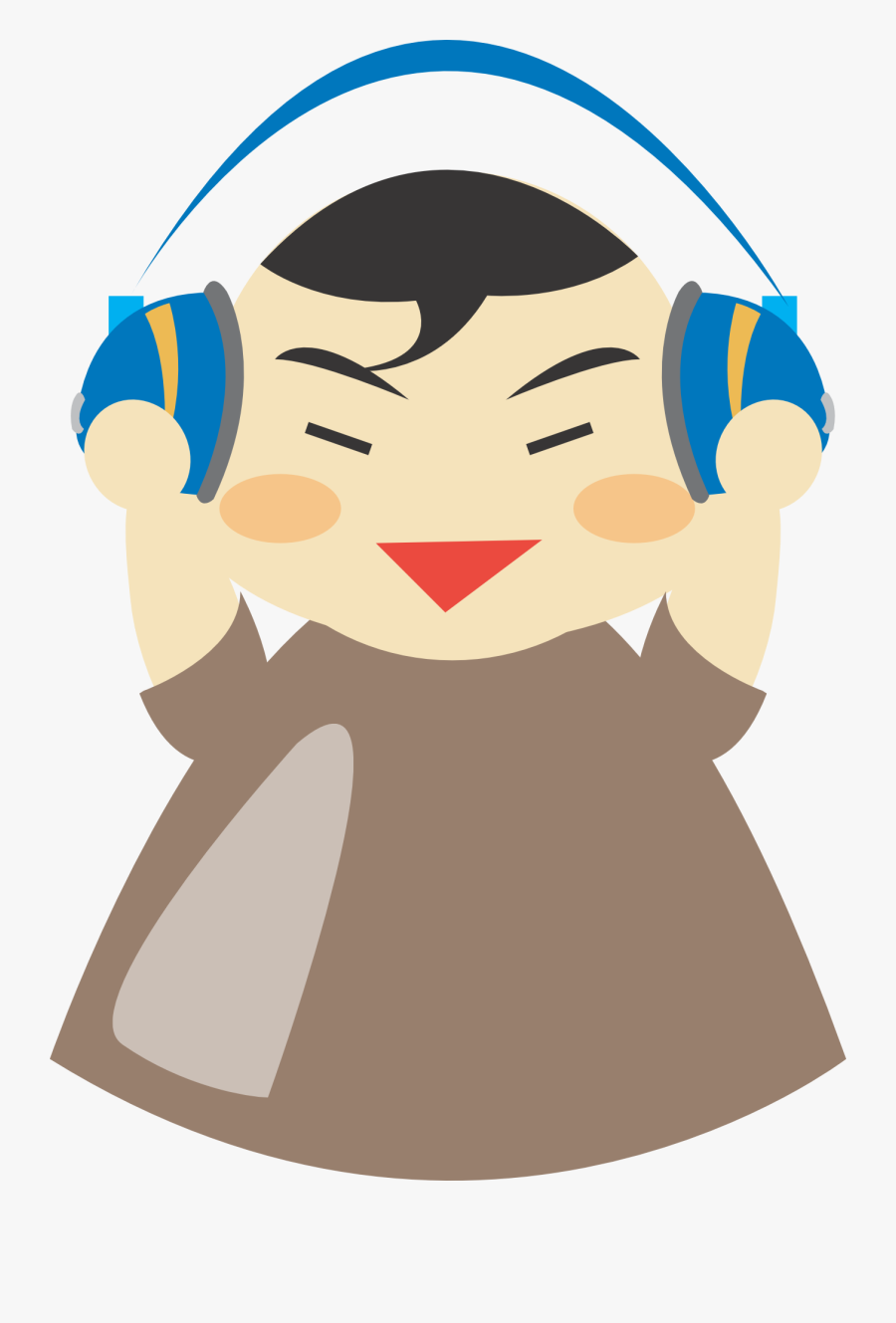 Boy Listening To The Music Clipart , Png Download - Animasi Earphone, Transparent Clipart