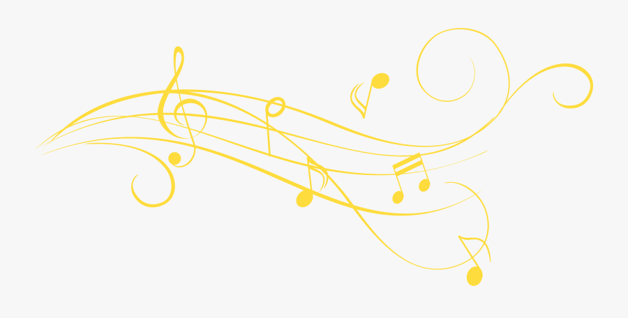 Transparent Music Notes Transparent Png - Yellow Music Note Png, Transparent Clipart