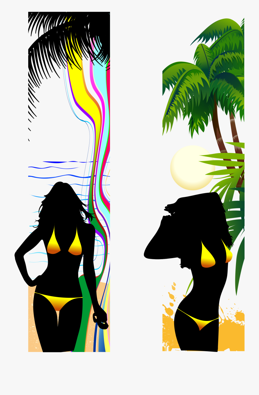 Bikini Clipart Vector Art - Illustration, Transparent Clipart