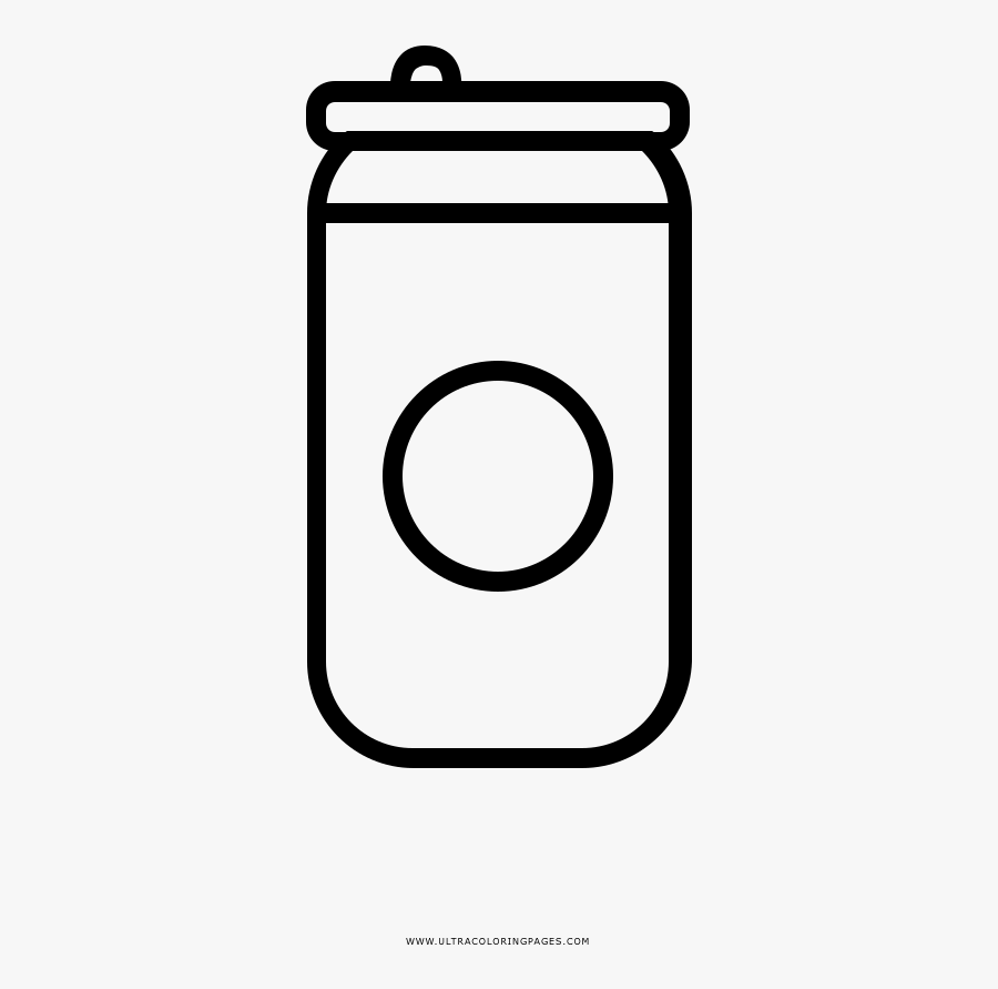 Soda Can Coloring Page - Immagine Di Lattina Da Colorare, Transparent Clipart