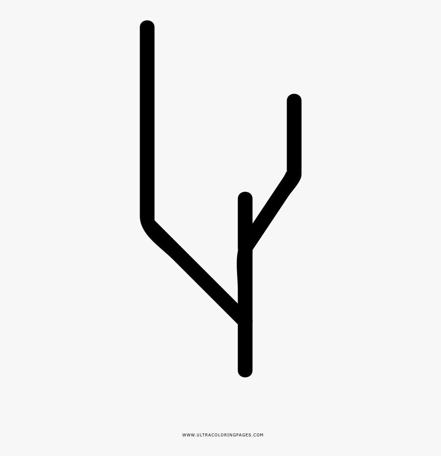 Bare Tree Coloring Page, Transparent Clipart