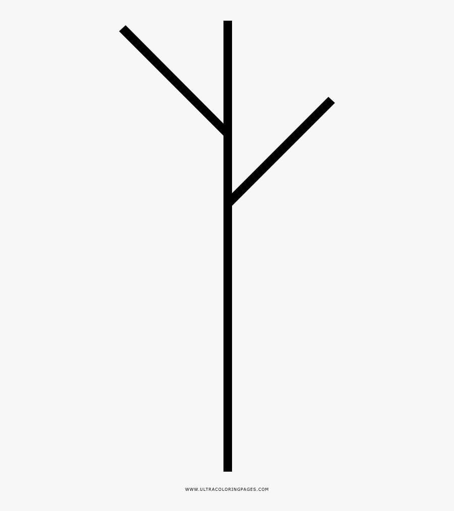 Bare Tree Coloring Page, Transparent Clipart